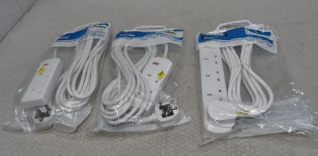 3 x STATUS Extension Leads - Ref: HW670/HWP7 - CL911 - Location: Altrincham WA14Condition: New/