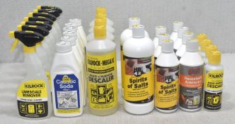30 x Assorted Cleaning Products Including Limescale Remover And Descaler - Ref: HW188/HWP2 - CL911 -