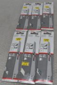 6 x Packs Of Bosch S644D Construction Wood Reciprocating Saw Blades 150Mm - 5 Blades Per Pack -