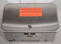 1 x DRYFLOW Ecoslender Commercial High-speed Slimline Hand Dryer - Ref: DS7599 ALT WH2 - CL816 -