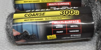 11 x DEKTON Steel Wool Coarse 300G - Original Retail £44.00 - Ref: HW179/HWP2 - CL911 - Location: