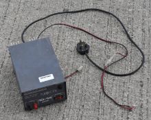 1 x Eurosonic 10-14 Amp Regulated DC Power Supply With Short Circuit Protection - Model ES10 P.S.U