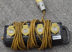 1 x 4 Port 110V Power Splitter - Ref: KCS177/BB - CL011 - Location: Altrincham WA14Condition: As