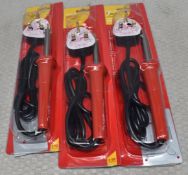 3 x AMTECH Soldering Irons - Original Retail £32.85 - Ref: HW584/HWP7 - CL911 - Location: Altrincham