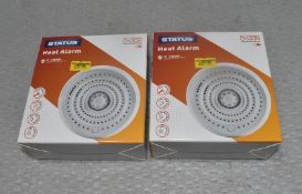 2 x STATUS Heat Alarms - Original Retail £49.90 - Ref: HW281/HWP3 - CL911 - Location: Altrincham