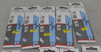 5 x Packs Of Bosch S922Bf Reciprocating Saw Blades For Metal 150Mm - Packs Of 5 - Original Retail £