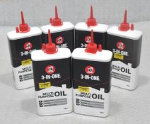 6 x 3-IN-ONE Multi-Purpose Oil 200Ml Bottles - Ref: HW272/HWP3 - CL911 - Location: Altrincham