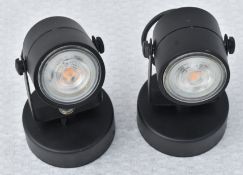 2 x Black Led Spotlights - Ref: KCS187/C5 - CL011 - Location: Altrincham WA14Condition: As
