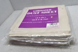 10 x Laminated Dust Sheets - 3.6 X 2.7M - Original Retail £109.50 - Ref: HW208/HWC1 - CL911 -