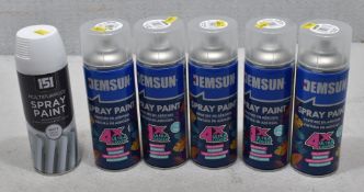 6 x Spray Cans Of Gloss Whiite Paint - Ref: HW407/HWP6 - CL911 - Location: Altrincham WA14Condition: