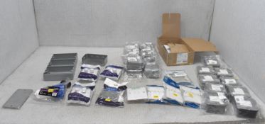 1 x Assortment Of Electrical Accessories Including Dimmer Switches, Fused Spurs, Sockets And