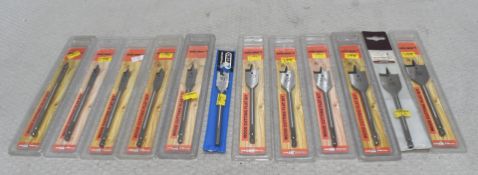 12 x Wood Cutting Flat Bits - Ref: HW497/HWP6 - CL911 - Location: Altrincham WA14Condition: New/