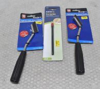 2 x Professional Grout Rakes + 1 X Tile Scribe - Original Retail £20.85 - Ref: HW630/HWP7 -