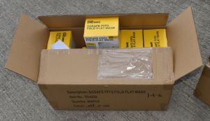 400 x SOSAFE Ffp2 Fold Flat Mask - Supplied In Boxes Of 20 Pieces - Ref: KCS149/C4 - CL011 -