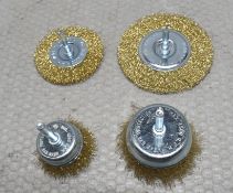 4 x Rotary Wire Wheels For Drills - Ref: HW660/HWP7 - CL911 - Location: Altrincham WA14Condition: