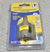 1 x Electro-Plated Diamond Hole Saw 40mm - Original Retail £17.95 - Ref: HW665/HWP7 - CL911 -
