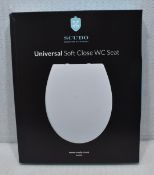 1 x SCUDO Universal Soft Close Toilet Seat - Original Retail £29.95 - Ref: HW398/HWP5 - CL911 -