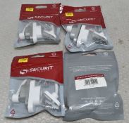 4 x SECURIT Locking Cable Window Restrictors - Original Retail £39.80 - Ref: HW615/HWP7 - CL911 -