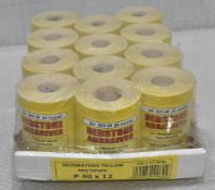 12 x REDSTONE ABRASIVES P40 Aluminium Oxide Sandpaper - 5M Rolls - Ref: HW184/HWP2 - CL911 -