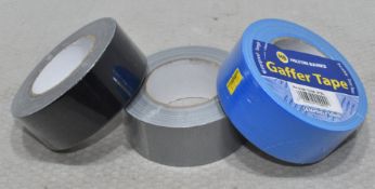 12 x Rolls Of Gaffer Tape - Original Retail £72.00 - Ref: HW609/HW610/HW611/HW612/HWP7 - CL911 -