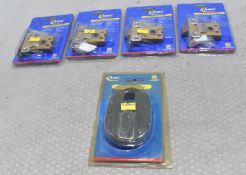4 x Flat Mortice Latches + 1 X 6 Lever Padlock - Ref: HW632/HWP7 - CL911 - Location: Altrincham