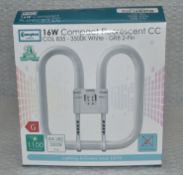 20 x CROMPTON 16W Compact Fluorescent Cc 3500K Bulbs - Ref: HW103/HWP1 - CL911 - Location: