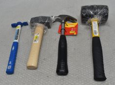 4 x Hammers/Mallets - Ref: HW647/HWP7 - CL911 - Location: Altrincham WA14Condition: New/Unused*Stock