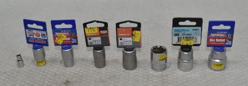 8 x Assorted Sockets - Ref: HW731/HWP7 - CL911 - Location: Altrincham WA14Condition: New/Unused*