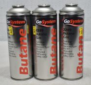 3 x GOSYSTEM Butane Gas Cans - Ref: HW416/HWP6 - CL911 - Location: Altrincham WA14Condition: New/