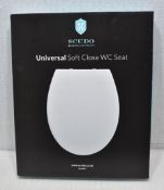 1 x SCUDO Universal Soft Close Toilet Seat - Original Retail £29.95 - Ref: HW396/HWP5 - CL911 -