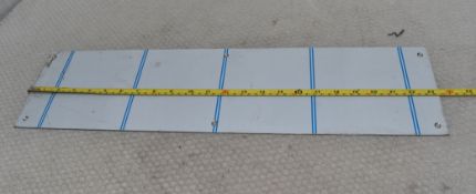 8 x Metal Sheet - 595 X 150 X 1mm - Ref: HW695/HWP7 - CL911 - Location: Altrincham WA14Condition: As