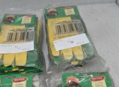 10 x NUTEX Ladies General Purpose Green Finger Gloves (Pr) - Ref: HW156-10/HWP2 - CL911 -