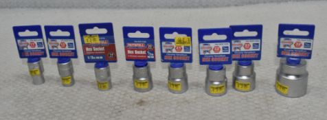8 x FAITHFULL Hex Sockets - Original Retail £33.60 - Ref: HW723/HWP7 - CL911 - Location: