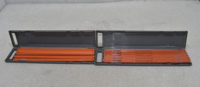 2 x Packs Of Silverline 18Tpi Cobalt Hacksaw Blades - Approximately 175 Blades In Total - Ref:
