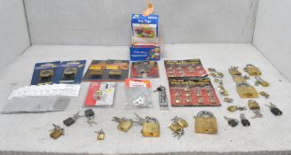 1 x Assortment Of Padlocks And Other Accessories - Ref: HW148/HWP2 - CL911 - Location: Altrincham