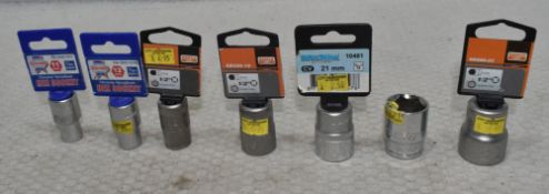 7 x Assorted Sockets - Ref: HW732/HWP7 - CL911 - Location: Altrincham WA14Condition: New/Unused*