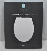 1 x SCUDO Universal Soft Close Toilet Seat - Original Retail £29.95 - Ref: HW399/HWP5 - CL911 -