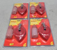 4 x AMTECH Chalk Line & Powder - Original Retail £27.80 - Ref: HW472/HWP6 - CL911 - Location: