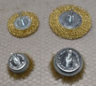 4 x Rotary Wire Wheels For Drills - Ref: HW658/HWP7 - CL911 - Location: Altrincham WA14Condition: