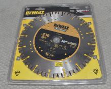 1 x DEWALT Extreme 230mm Cutting Disc Dt40260 - Original Retail £88.95 - Ref: HW651/HWP7 - CL911 -