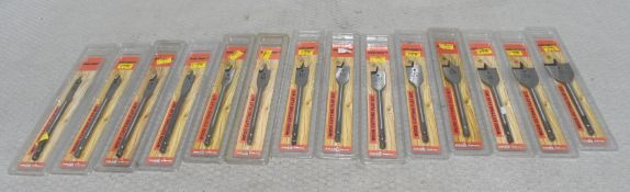 14 x Wood Cutting Flat Bits - Ref: HW496/HWP6 - CL911 - Location: Altrincham WA14Condition: New/