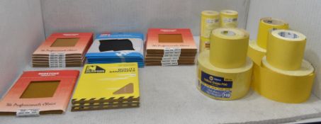 37 x Assorted Sandpaper Packs And Rolls - Ref: HW161/HWP2 - CL911 - Location: Altrincham