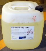 1 x 30 Litre Container of LC 2/10 SEPARATING AGENT by FenUK - Unused 30 Litre Container