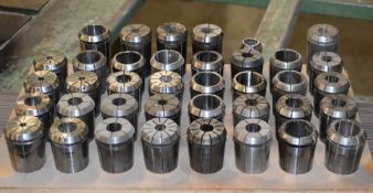 1 x Assorted Collection of Woodturning Collets With Wooden Tool Holder