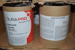 6 x Packs of 2KG Dura Pro DuraPur UH 6156W Reactive Hot Melt - Includes 1 x Box Containing 6 x Packs