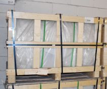 750 x Noval Glass Silver Mirrors With Polished Edges and Safety Woven Film - Size: 596 x 355mm