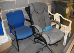 1 x Assorted Collection of SIX Chairs and a Staff Locker3