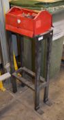 1 x Steel Stand With Toolbox and Contents - Dimensions: H85 x W41 x D21 cms