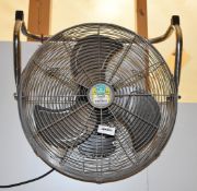 1 x Chrome 14 Inch Floor Fan