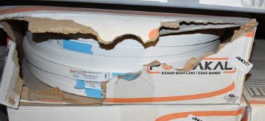 1 x Box of Portakal W1000 Premium White Edge Banding - Includes 7 x 300m Rolls - New Boxed Stock